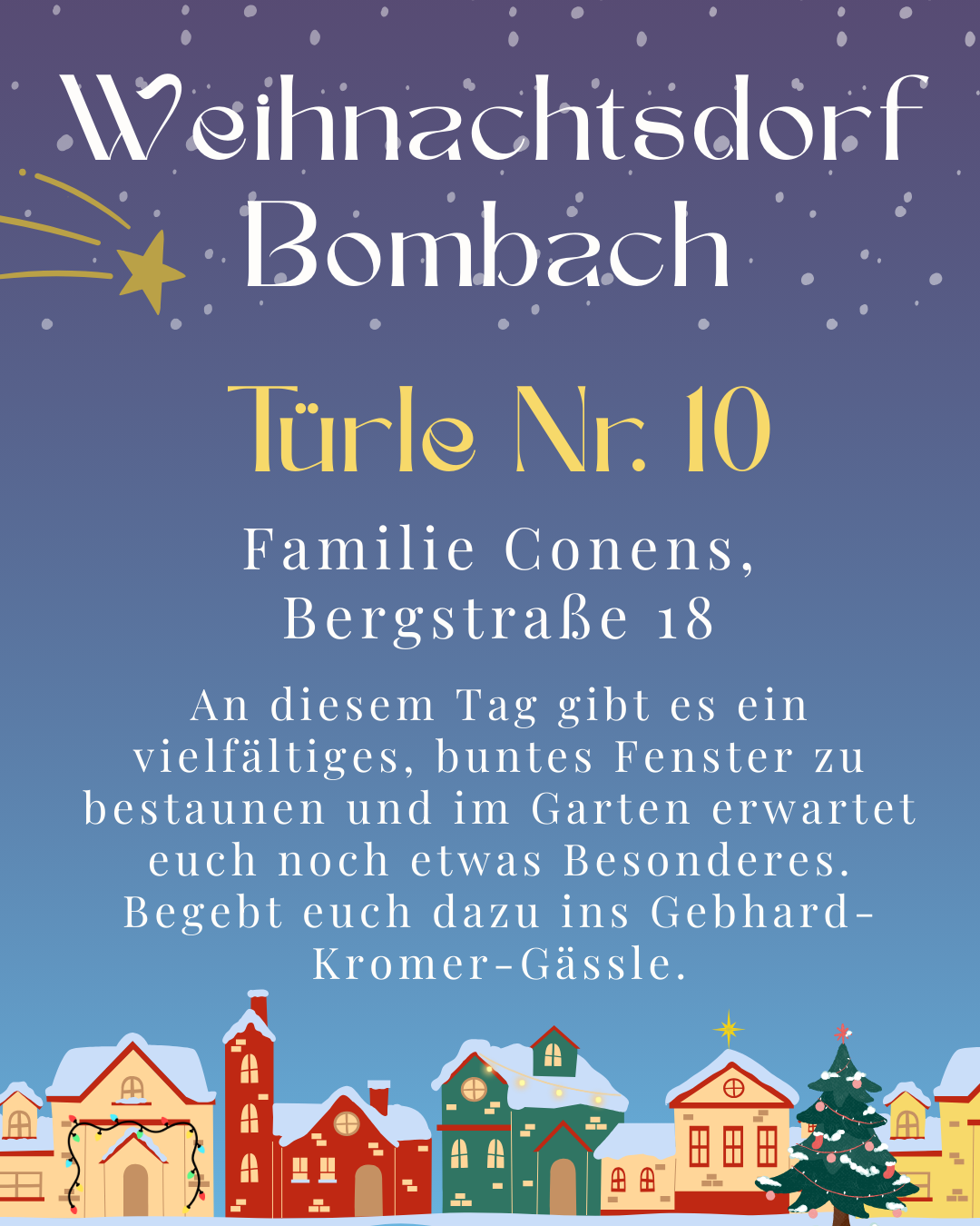Tür 10 Familie Conens, Bergstr.18